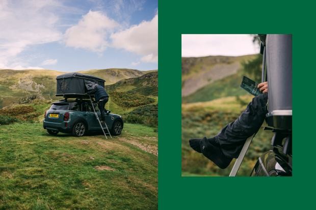 Джеффри Боуман в своем подключаемом гибриде MINI Cooper S ALL4 Countryman в поездке по национальному парку «Озерный край»