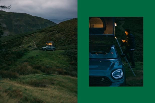 Джеффри Боуман в своем подключаемом гибриде MINI Cooper S ALL4 Countryman в поездке по национальному парку «Озерный край»