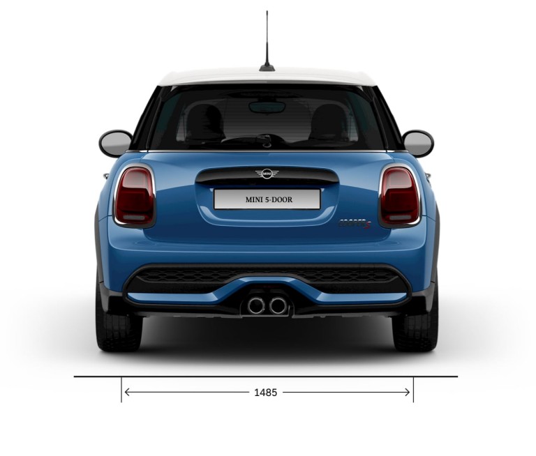 5-дверный хэтчбек MINI – вид сзади – размеры