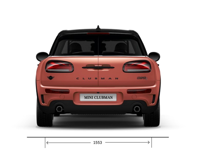 MINI Cooper – вид сзади – размеры